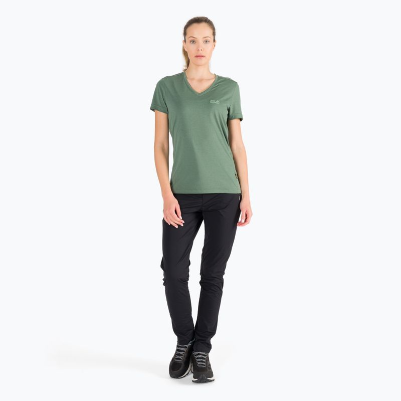 Jack Wolfskin Damen-Trekking-T-Shirt Crosstrail grün 1801692_4311 6