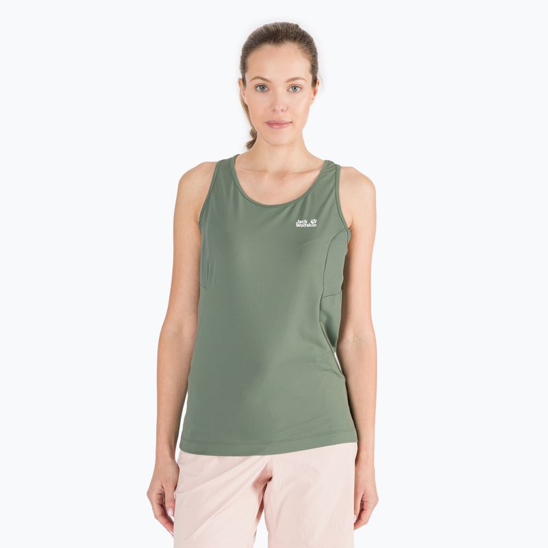 Jack Wolfskin Damen-Trekking-T-Shirt Narrows Tank grün 1808571_4311