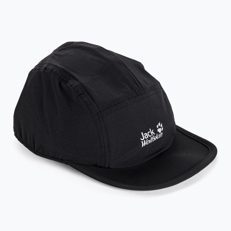 Jack Wolfskin Pack & Go Baseballkappe schwarz 1910511_6000
