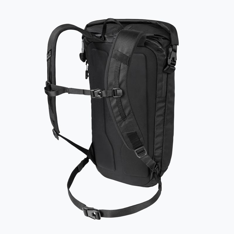 Jack Wolfskin Helsinki Rolltop 18 l ultra schwarzer Tagesrucksack 2