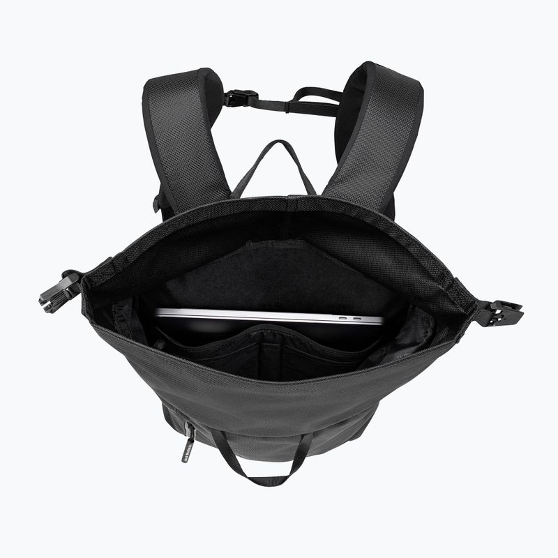 Jack Wolfskin Helsinki Rolltop 18 l ultra schwarzer Tagesrucksack 3