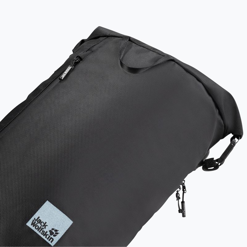 Jack Wolfskin Helsinki Rolltop 18 l ultra schwarzer Tagesrucksack 5