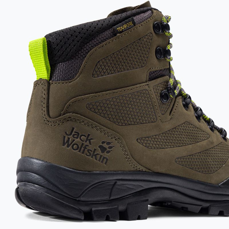 Jack Wolfskin Herren-Trekkingstiefel Rebellion Texapore Mid braun 4051171 9