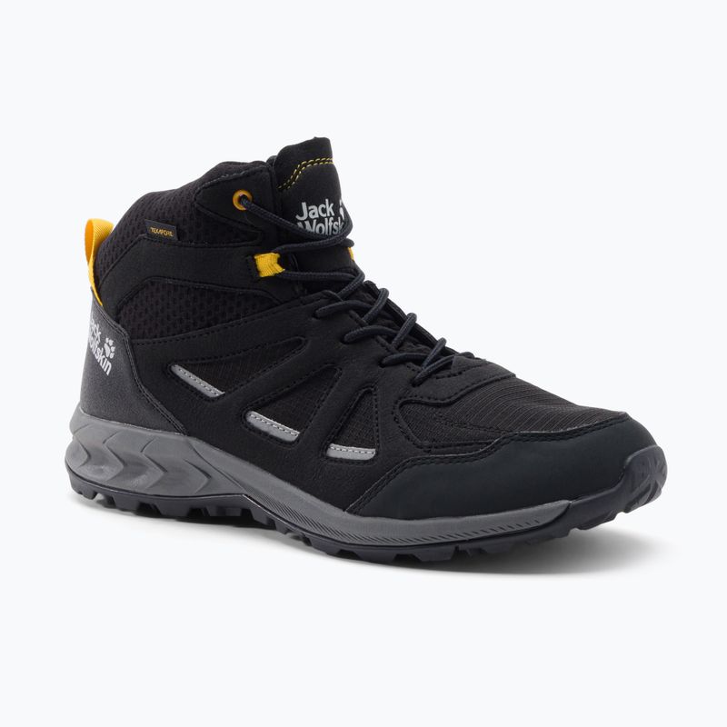 Jack Wolfskin Herren-Trekkingstiefel Woodland 2 Texapore Mid schwarz 4051261_6055