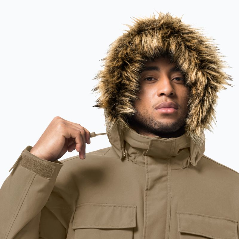 Jack Wolfskin Herren Daunenjacke Glacier Canyon Parka braun 1107674_5136 3