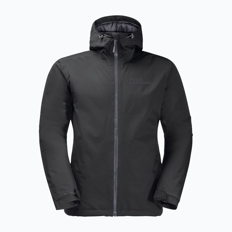Jack Wolfskin Herren Regenjacke Wisper Ins schwarz 7
