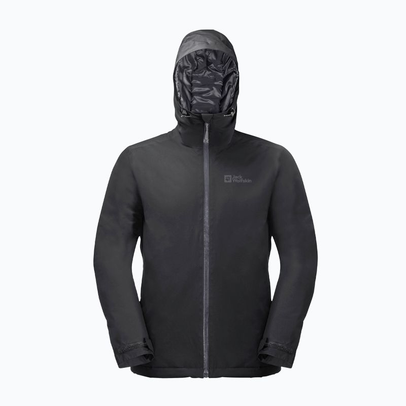 Jack Wolfskin Herren Regenjacke Wisper Ins schwarz 8