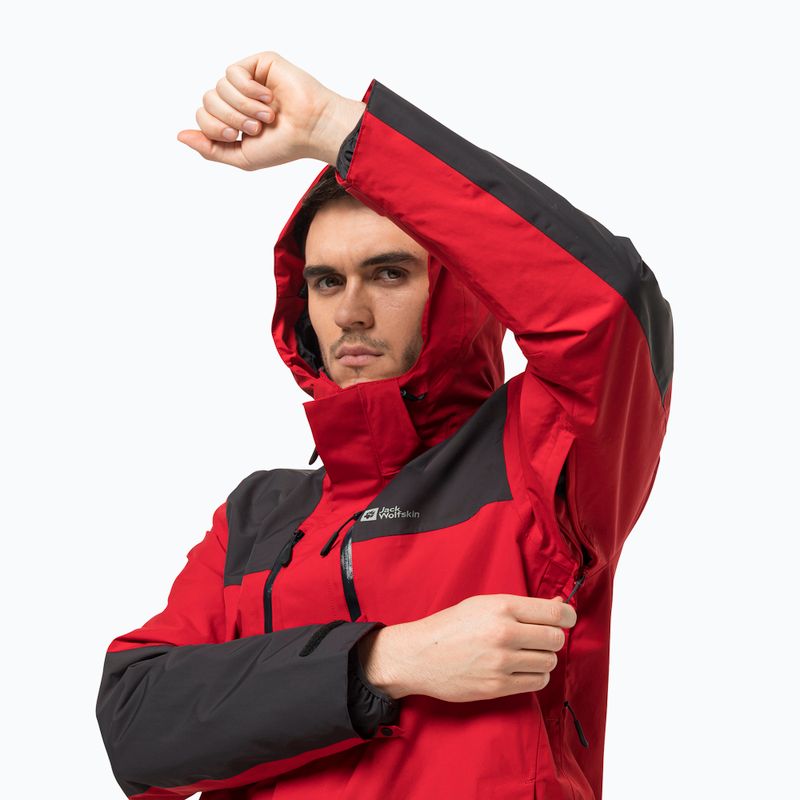 Jack Wolfskin Herren Regenjacke Jasper rot 1115261_2206_002 7