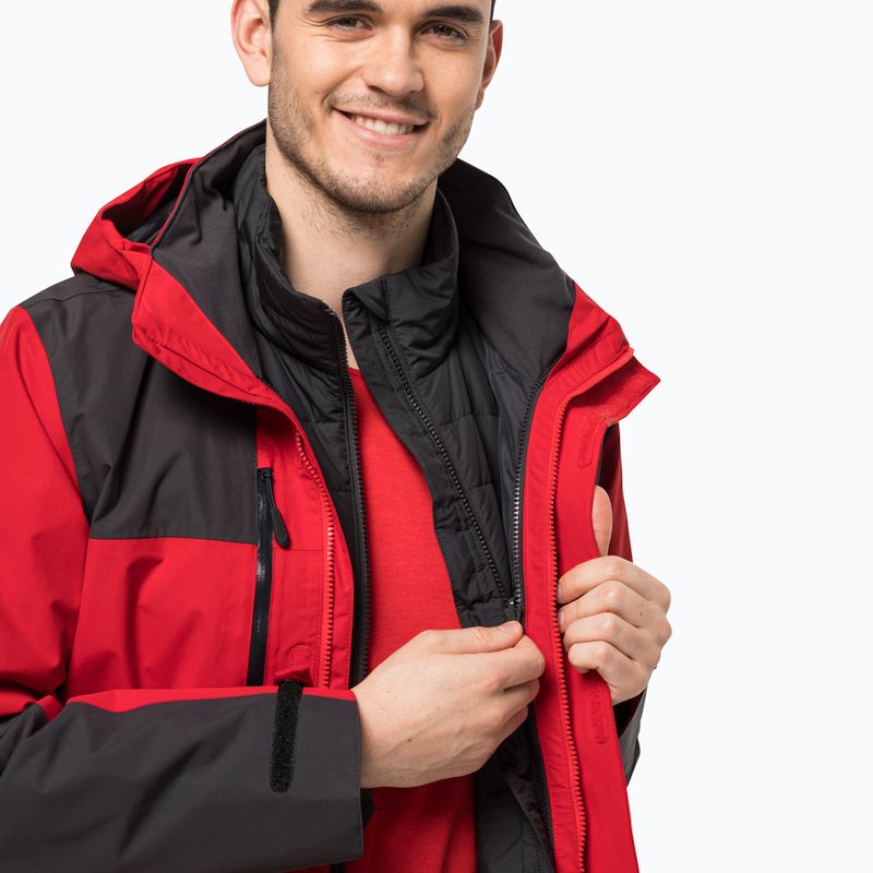 Jack Wolfskin Herren Regenjacke Jasper rot 1115261_2206_002 8