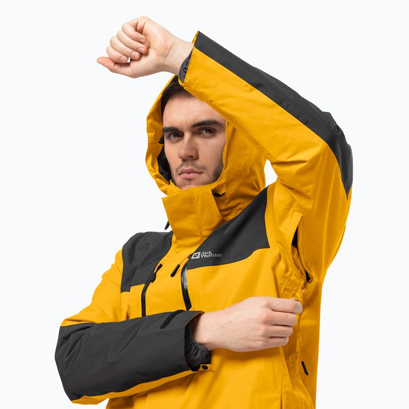 Jack Wolfskin Herren Regenjacke Jasper gelb 1115261_3802_002 7