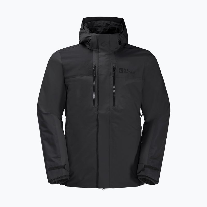 Jack Wolfskin Herren Regenjacke Jasper schwarz 1115261_6000_006 7