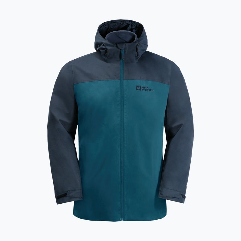 Jack Wolfskin Herren Regenjacke Taubenberg blau 1115311_4133_006 9