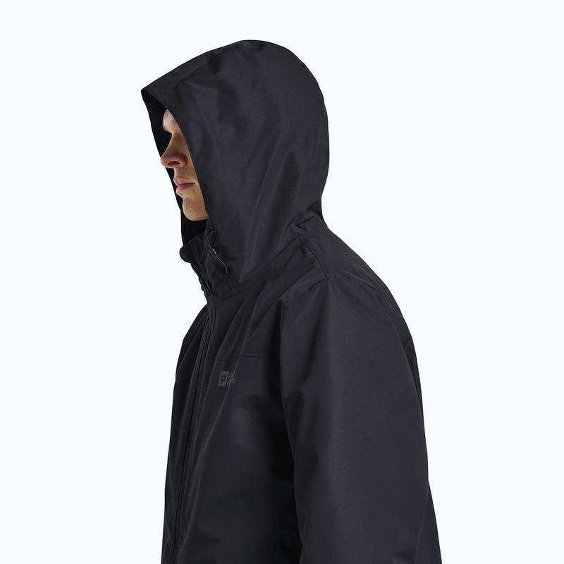 Herren 3in1 Jack Wolfskin Taubenberg Jacke schwarz 7