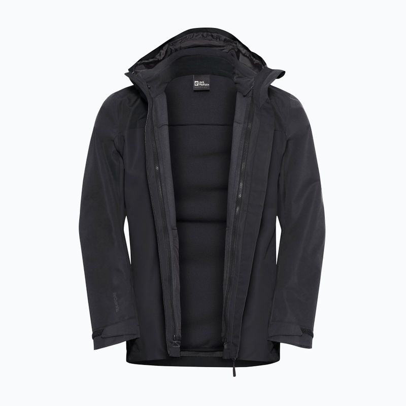 Herren 3in1 Jack Wolfskin Taubenberg Jacke schwarz 13