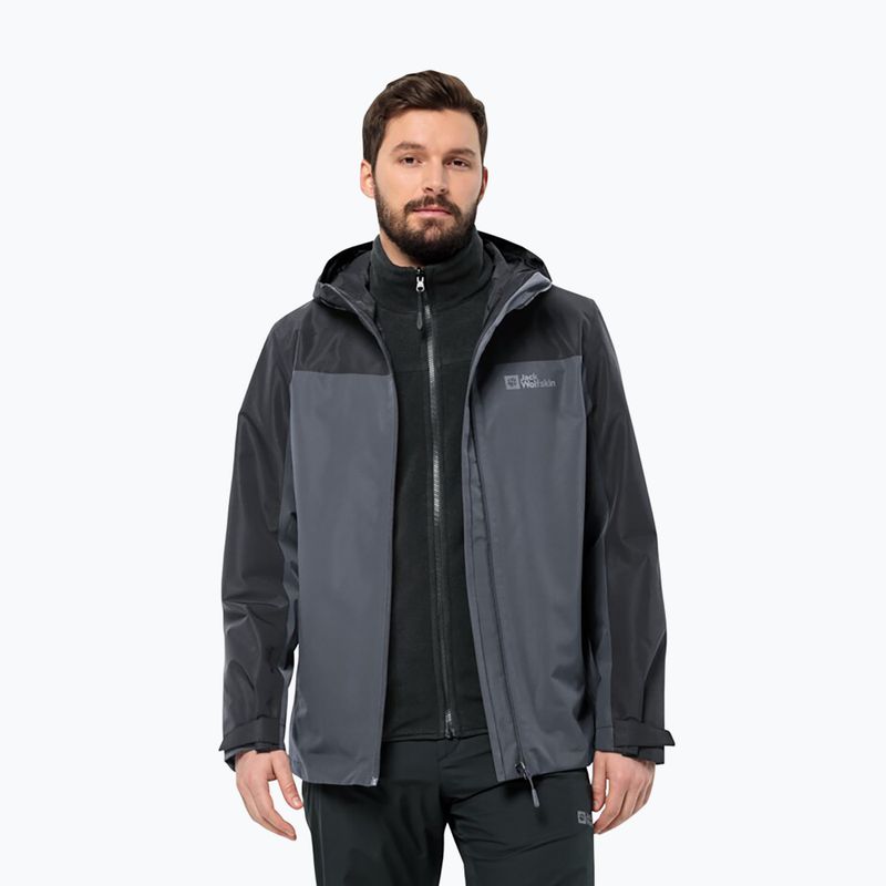 Jack Wolfskin Herren 3in1 Jacke Taubenberg 3In1 phantom 3