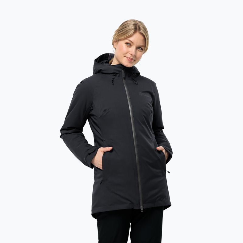 Jack Wolfskin Damen Winterjacke Stirnberg Ins schwarz