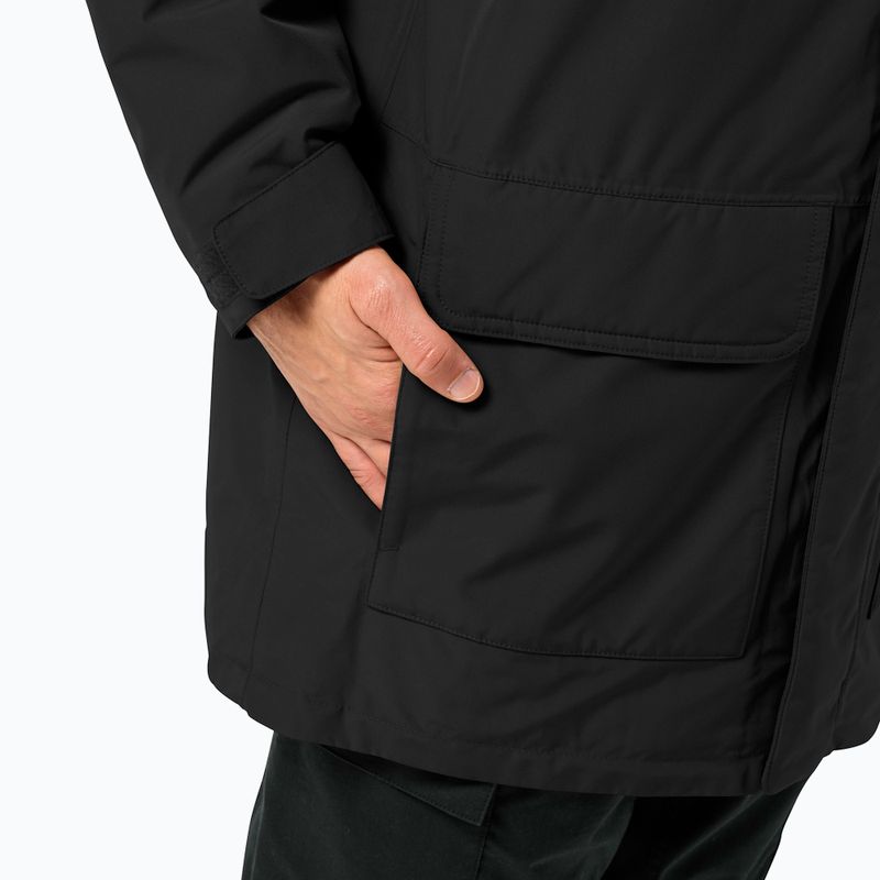 Jack Wolfskin Herren Winterjacke Winterlager Parka schwarz 4