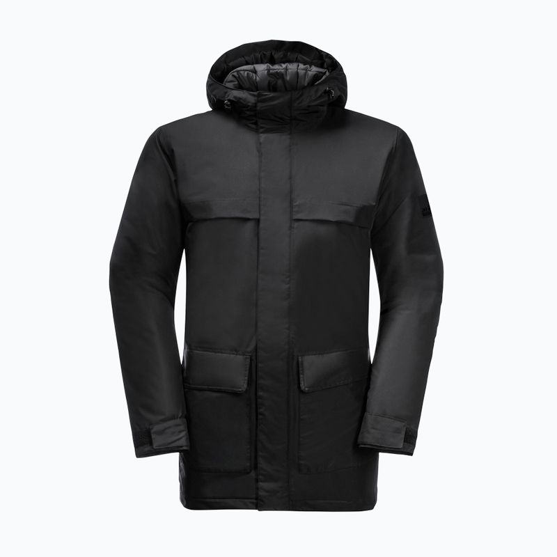 Jack Wolfskin Herren Winterjacke Winterlager Parka schwarz 6