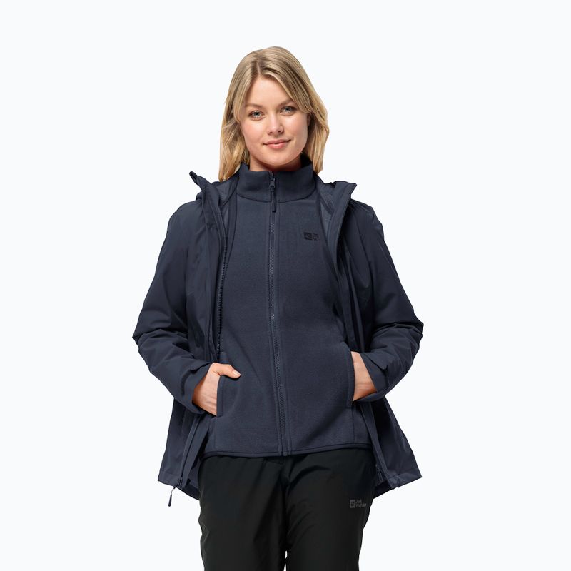 Jack Wolfskin Women's Moonrise 3In1 Jacke Nachtblau 3