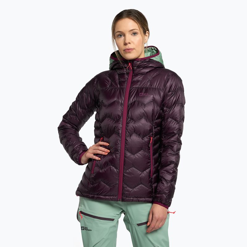 Jack Wolfskin Damen Alpspitze Down Hoody Skijacke lila 1206791_2042