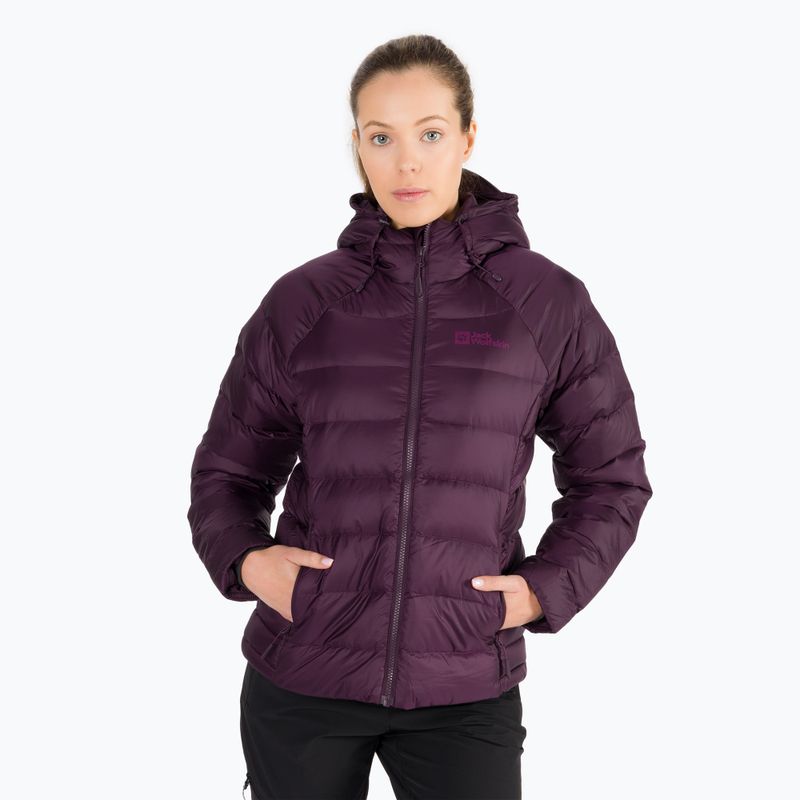 Jack Wolfskin Damen Daunenjacke Nebelhorn Down Hoody lila 1207091_2042