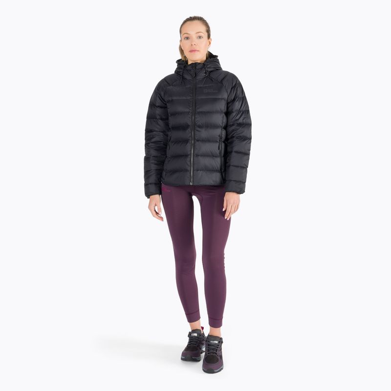 Jack Wolfskin Damen Daunenjacke Nebelhorn Down Hoody schwarz 1207091_6000 2