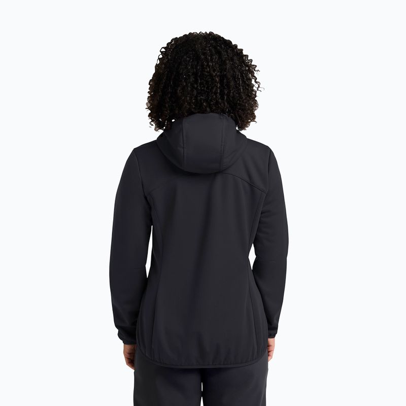 Damen Softshell-Jacke Jack Wolfskin Windhain Hoody schwarz 3