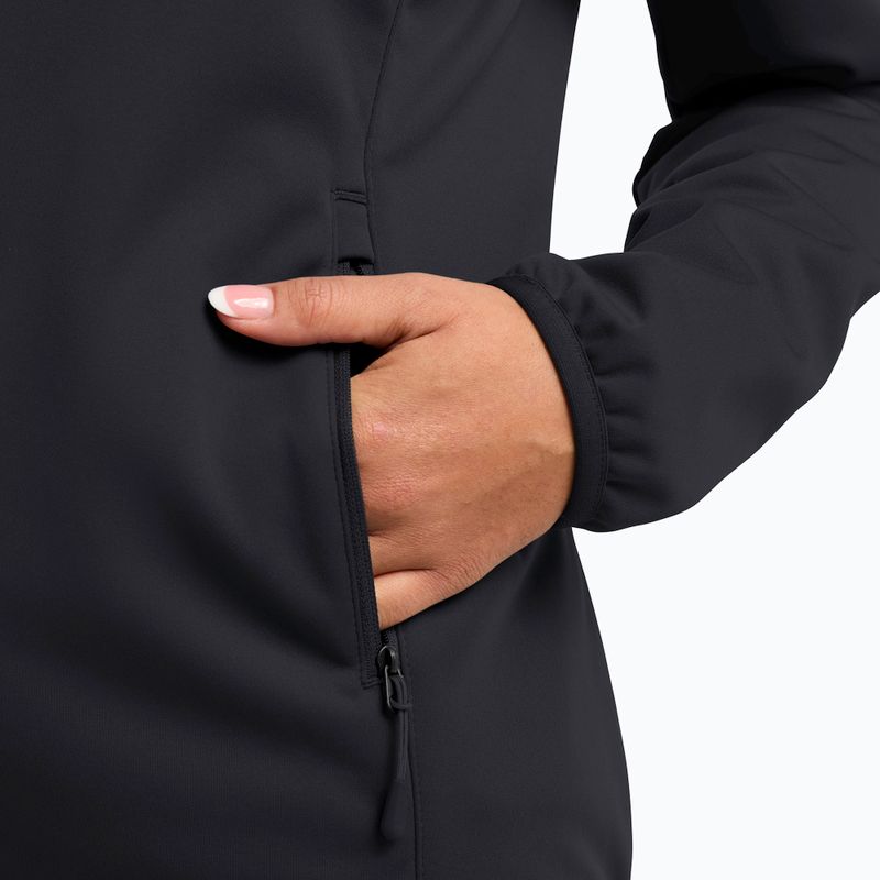Damen Softshell-Jacke Jack Wolfskin Windhain Hoody schwarz 6
