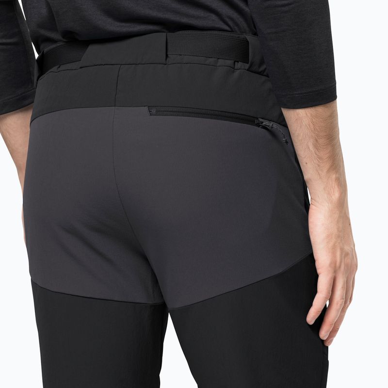 Jack Wolfskin Herren Softshellhose Ziegspitz schwarz 1507841 4