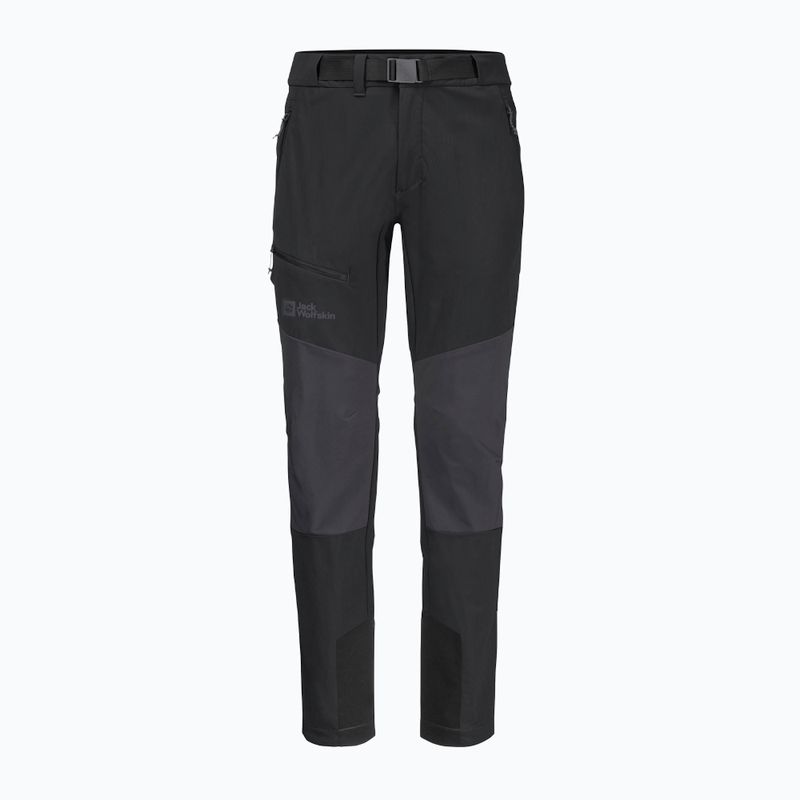 Jack Wolfskin Herren Softshellhose Ziegspitz schwarz 1507841 6