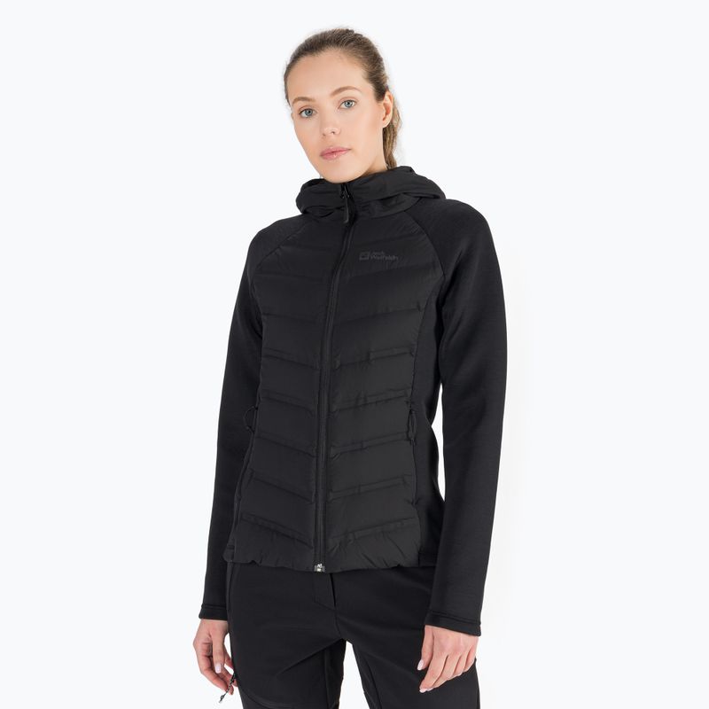 Jack Wolfskin Damen Tasman Down Hybrid Jacke schwarz 1707273_6000_005