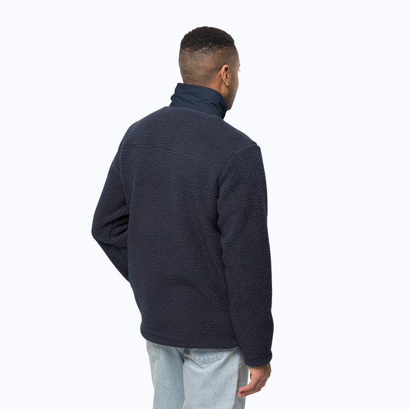 Jack Wolfskin Herren Kingsway Fleece-Sweatshirt navy blau 1709002 2