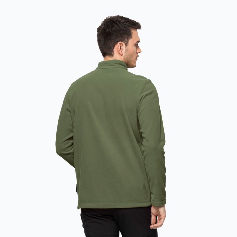 Jack Wolfskin Herren Fleece-Sweatshirt Taunus HZ grün 1709522_4129_002 2