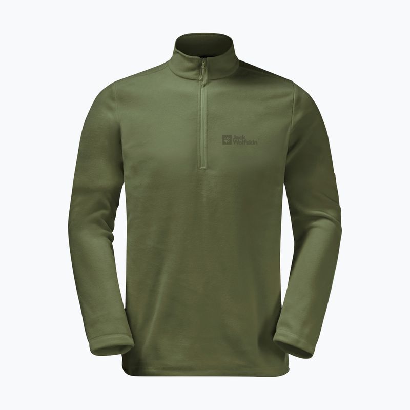 Jack Wolfskin Herren Fleece-Sweatshirt Taunus HZ grün 1709522_4129_002 4