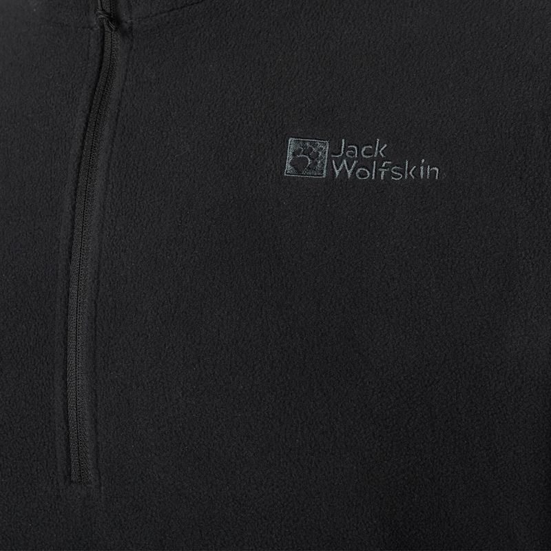 Jack Wolfskin Herren Fleece-Sweatshirt Taunus HZ schwarz 1709522_6000_002 6