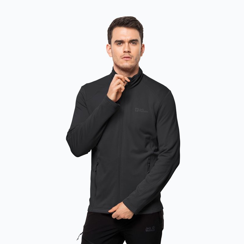 Jack Wolfskin Herren Kolbenberg Fleece-Sweatshirt schwarz 1710521
