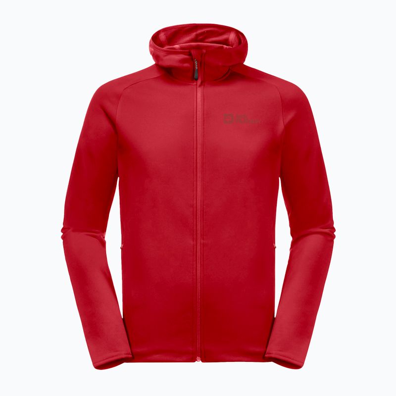 Jack Wolfskin Herren Baiselberg Fleece-Sweatshirt rot 1710541 5