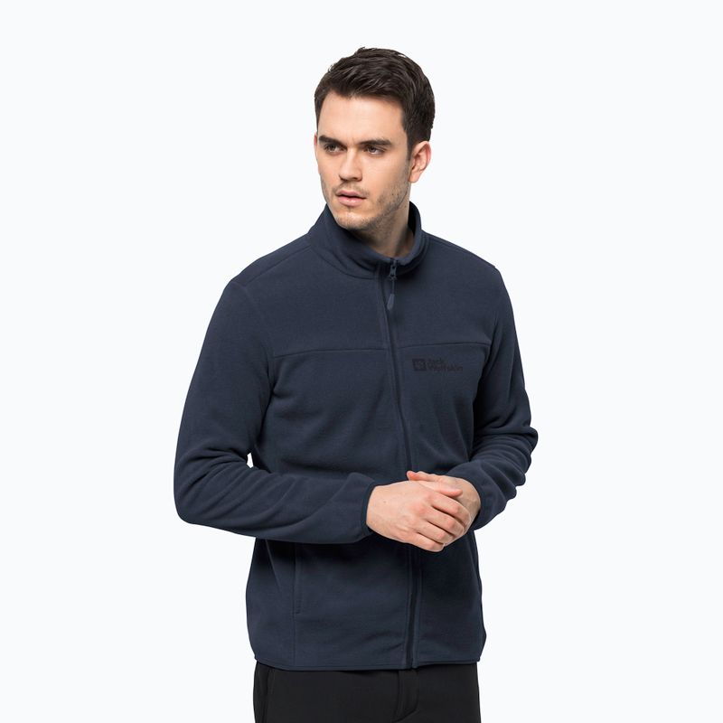 Jack Wolfskin Herren Beilstein Fleece-Sweatshirt navy blau 1710551