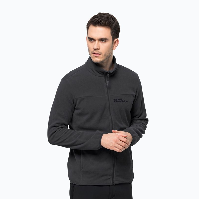 Jack Wolfskin Herren Beilstein Fleece-Sweatshirt schwarz 1710551