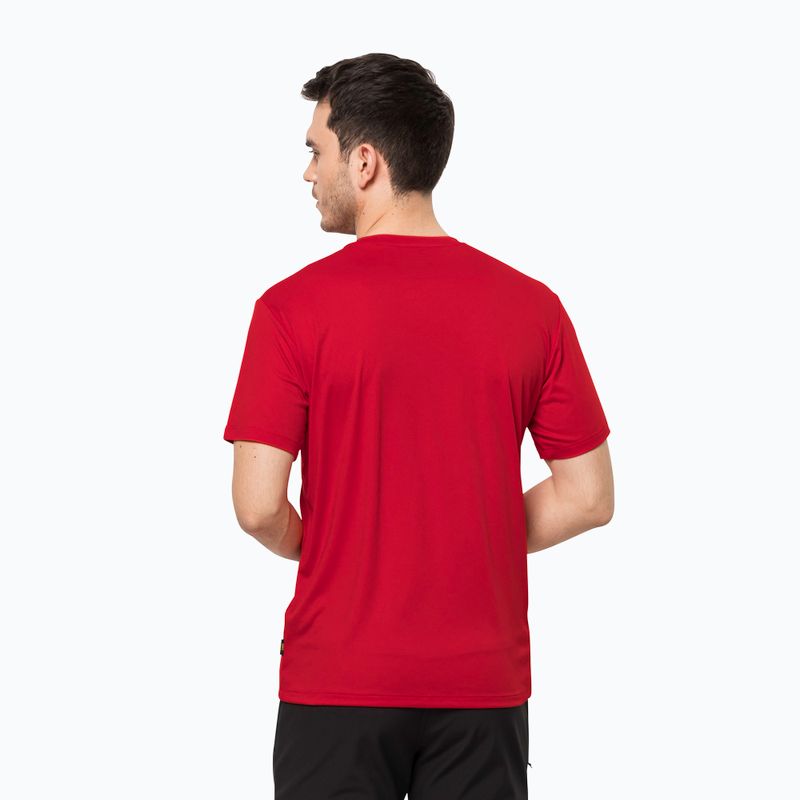 Jack Wolfskin Herren-Trekking-T-Shirt Tech rot 1807071_2206 2