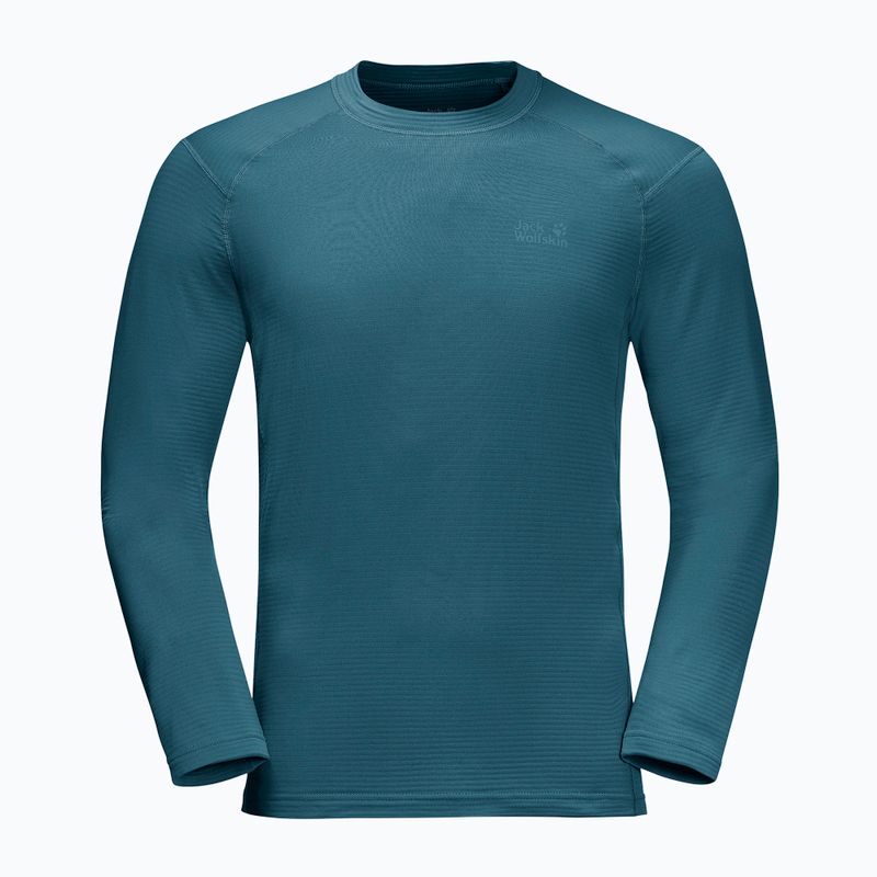 Jack Wolfskin Herren-Trekking-Langarm-T-Shirt Infinite LS blau 1808311