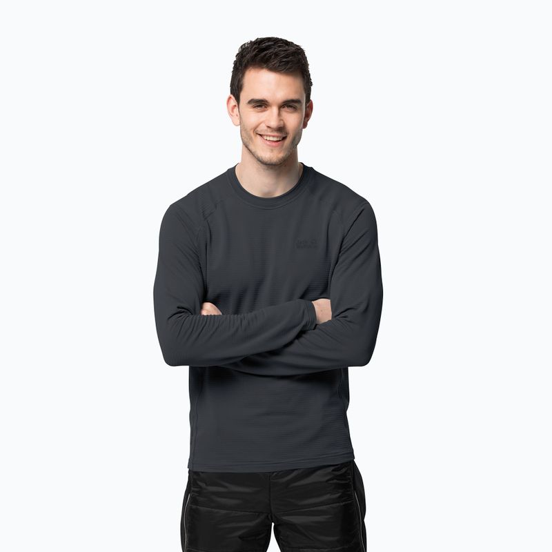 Jack Wolfskin Herren Trekking Longsleeve T-Shirt Infinite LS graphit 1808311