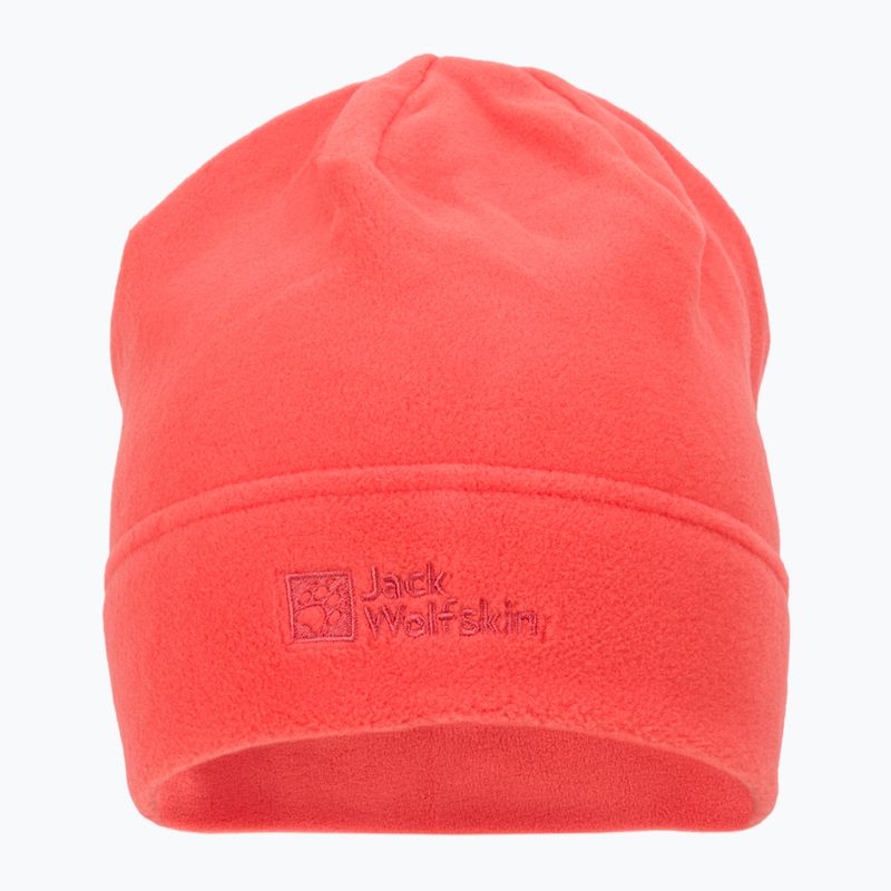 Jack Wolfskin Real Stuff orange Fleece Wintermütze 1909852 2