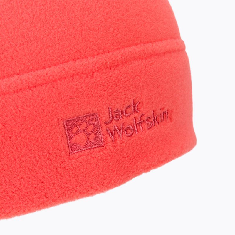 Jack Wolfskin Real Stuff orange Fleece Wintermütze 1909852 3