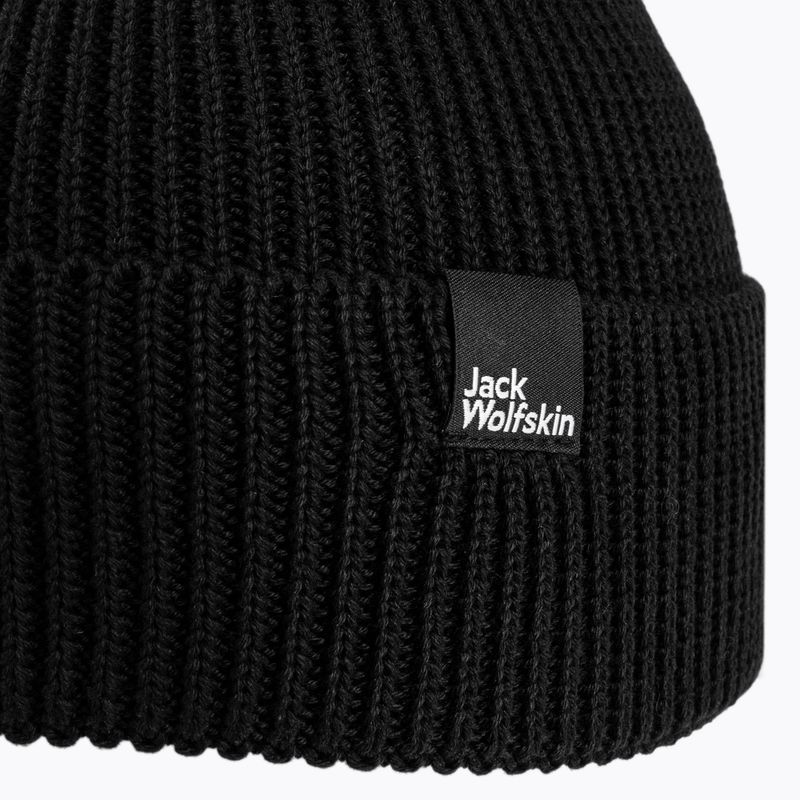 Jack Wolfskin Essential Beanie Wintermütze schwarz 1910881 3
