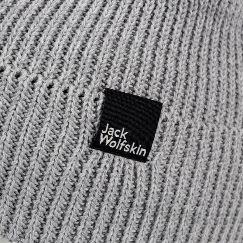 Jack Wolfskin Essential Beanie Wintermütze grau 1910881 3