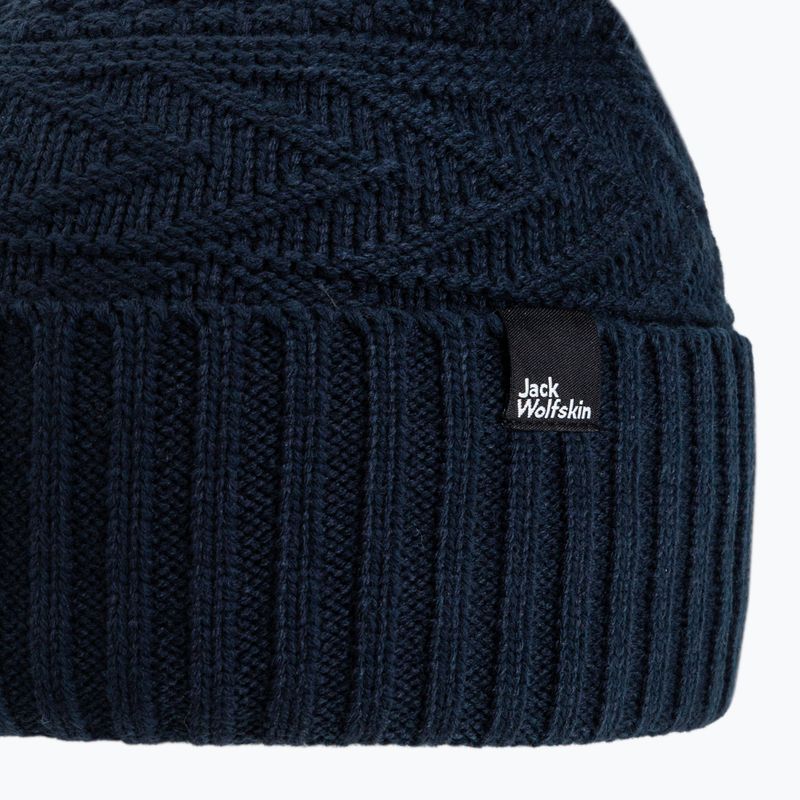 Damen Wintermütze Jack Wolfskin Lorelei Beanie navy blau 1910901 3