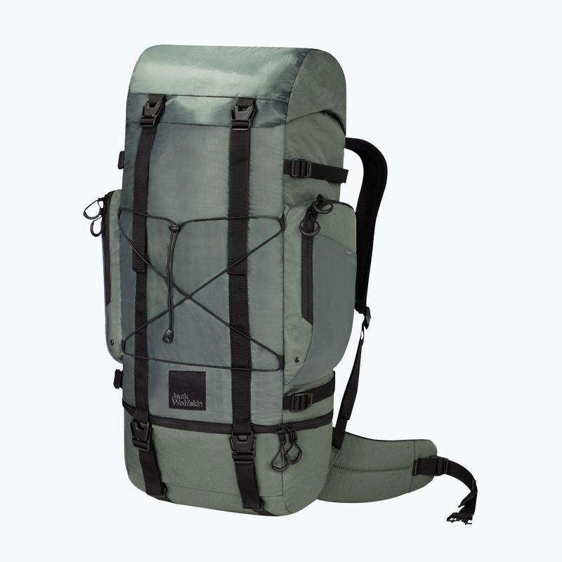 Jack Wolfskin Wanderthirst 45 l schiefergrüner Trekking-Rucksack