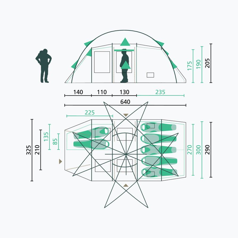 Campingzelt Jack Wolfskin Travel Lodge RT white pepper 2