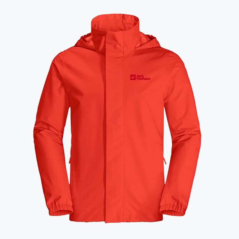 Jack Wolfskin Herren Stormy Point 2L wasserdichte Jacke rot 1111142 5
